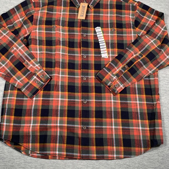 Duluth Trading Flannel Shirt Mens XL Plaid Relaxed Fit NWT Button Down Long - Picture 3 of 11